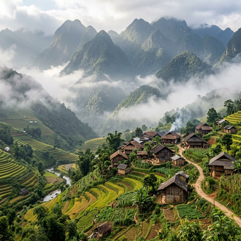 Bản làng vùng cao